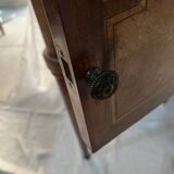 Marquetry bedside table