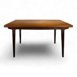 Scandinavian dining table in teak
