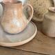 Set of French artisanal stoneware ceramics – 1960s