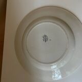 Large round serving dish Terre de Fer Richelieu St Amand