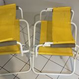 Pair of Lafuma folding armchairs