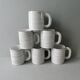 6 ceramic mugs signed Grandjean Jourdan, Vallauris