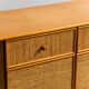Commode en bois rotin 1970 vintage