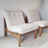Paire de chauffeuses scandinave par Ole Gjerlov Gnudsen 1960