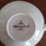 Villeroy and Boch Luxembourg white tea cups,