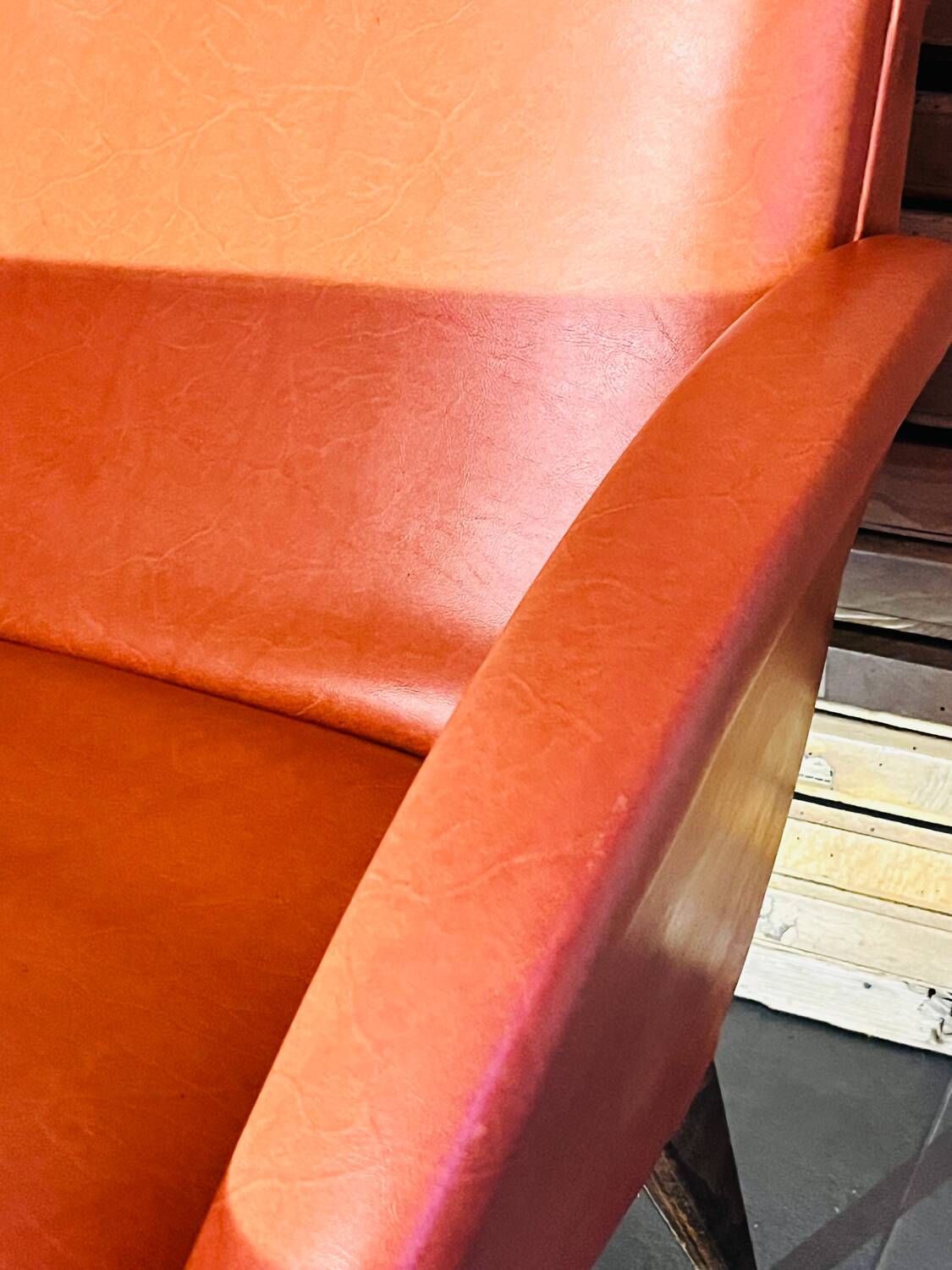 Caramel armchair from the 70s