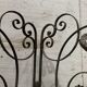 20th century wrought iron four-leaf partition