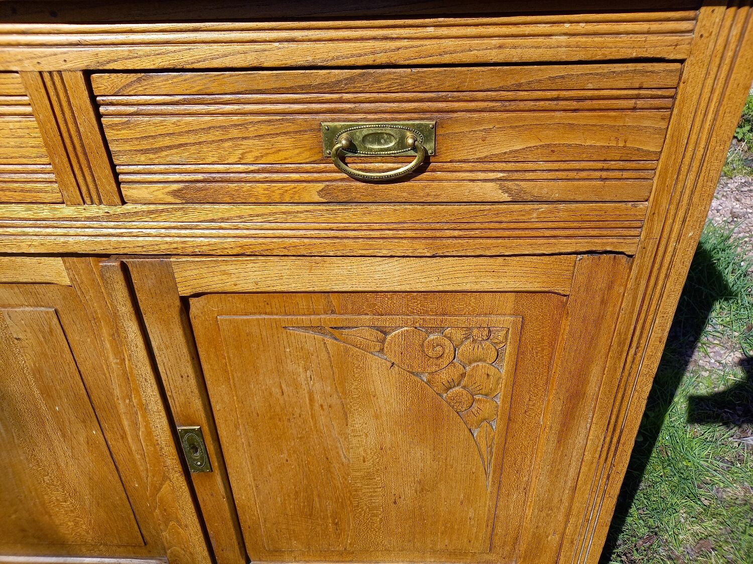 Art Deco sideboard 1930 2 doors 2 drawers