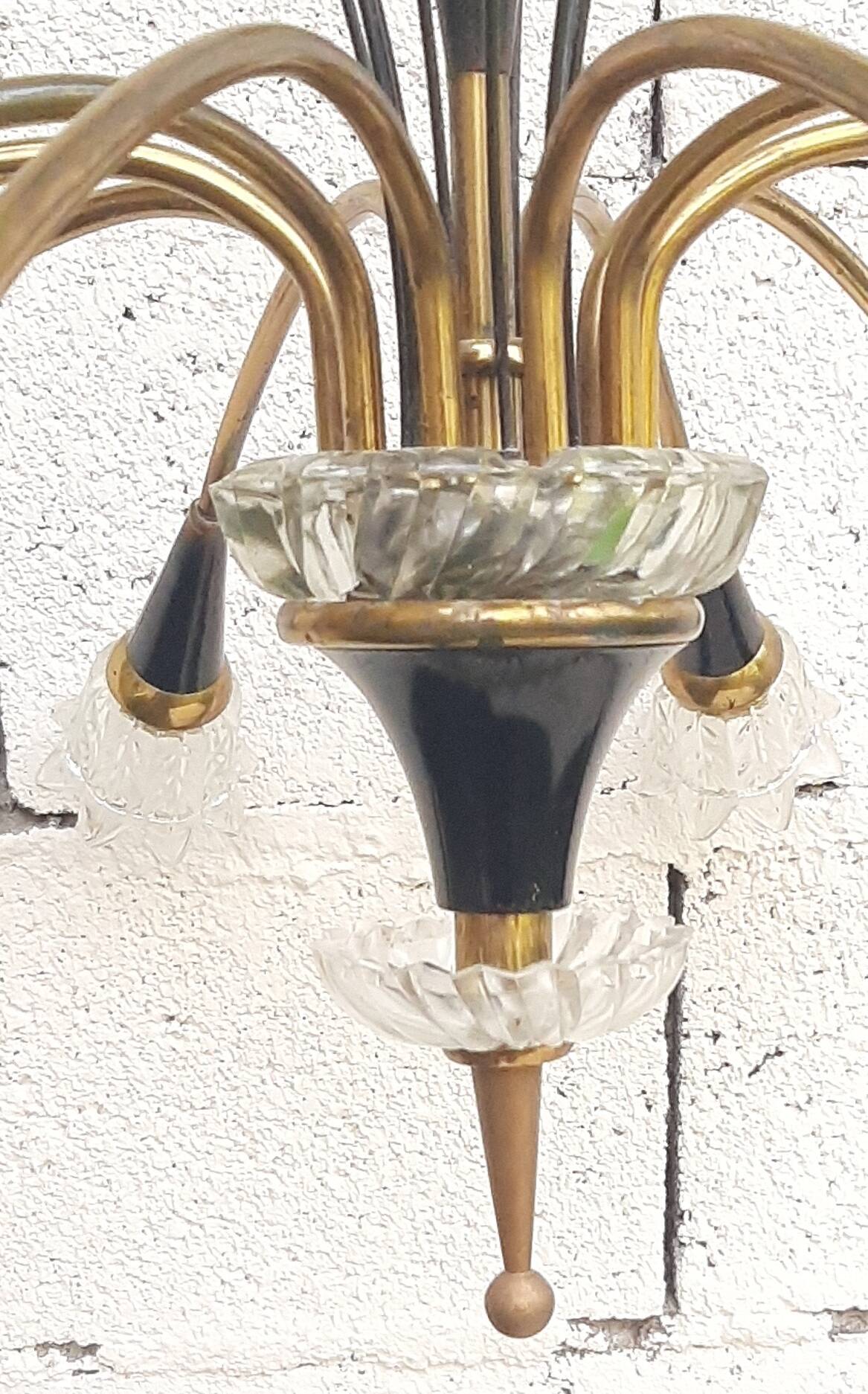 Lunel chandelier 10 lights 1950