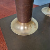 Space Age ceiling light/wall lamp in brass, Cosack Leuchten, 1970.