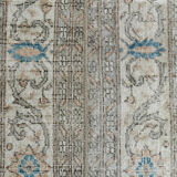 Vintage Oushak runner rug, staircase decoration 64x273.