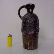 Purple & Gold Lava 321/3 Ceramic Vase from Ruscha, 1960s