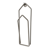 Porte-vêtements mural vintage minimaliste – Métal blanc