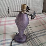 Lampe vintage en pâte de verre