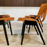 Set of 6 Dining Chairs P7 by Roland Rainer for E & A Pollack, Vienna 1952