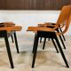 Ensemble de 6 chaises de salle à manger P7 par Roland Rainer pour E & A Pollack, Vienne 1952