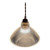 Vintage industrial holophane suspension globe style