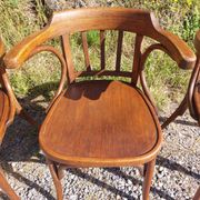 4 fauteuils Baumann en bois courbé