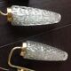 Pair of brass sconces and tulip glass 60