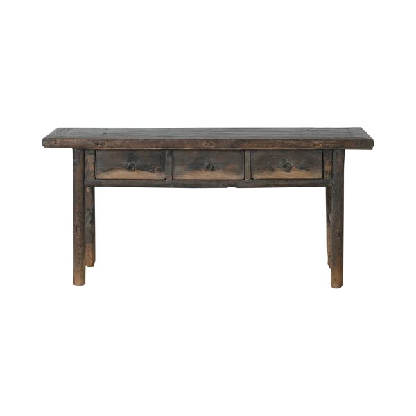 Taian - Ancienne console chinoise en orme à tiroirs n°1