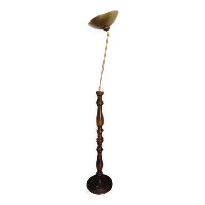 Lampadaire halogène Pied en bois