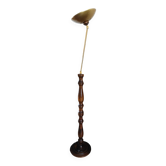 Halogen floor lamp Wooden base
