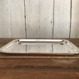 Silver metal tray