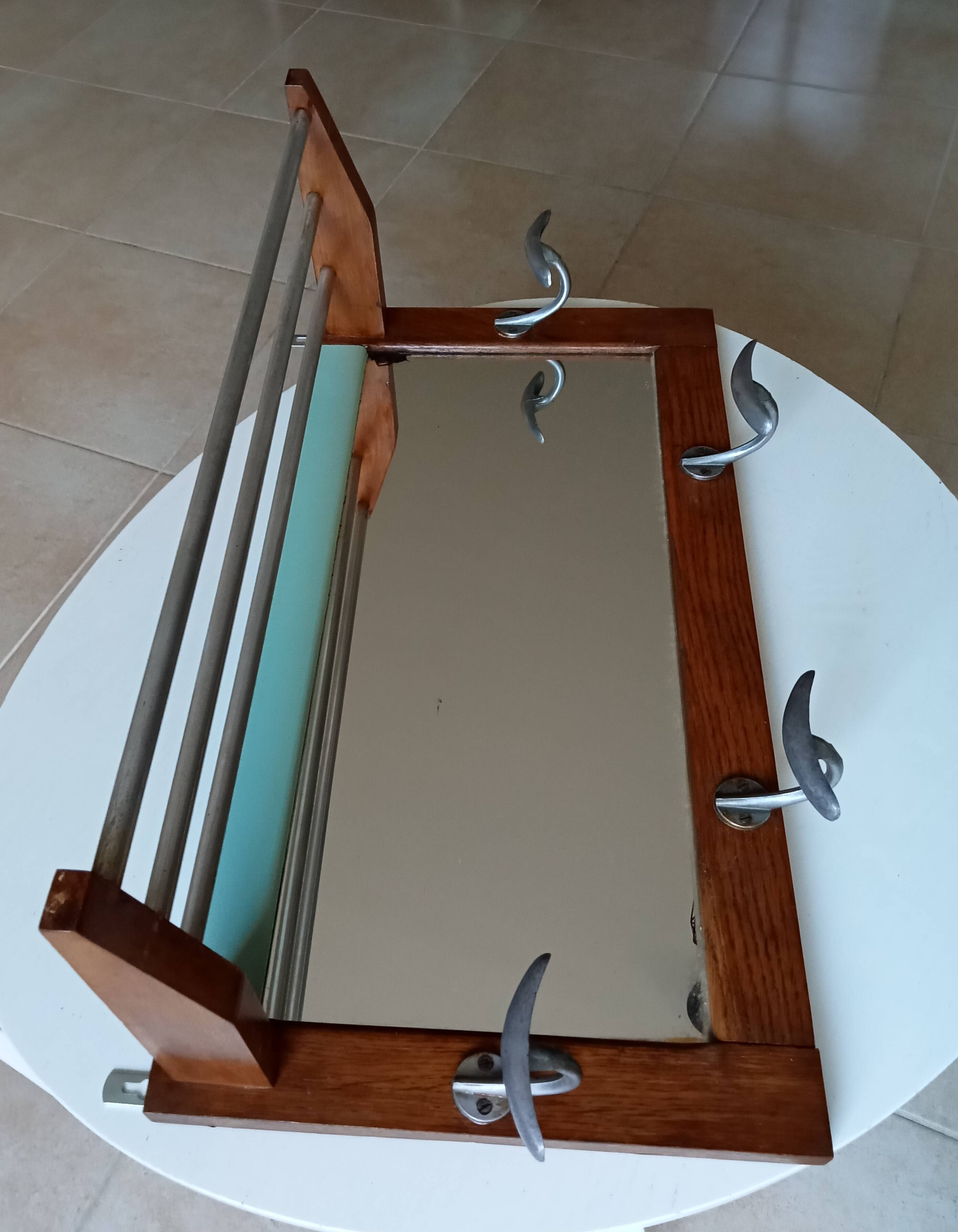 Vintage 50s wall coat rack