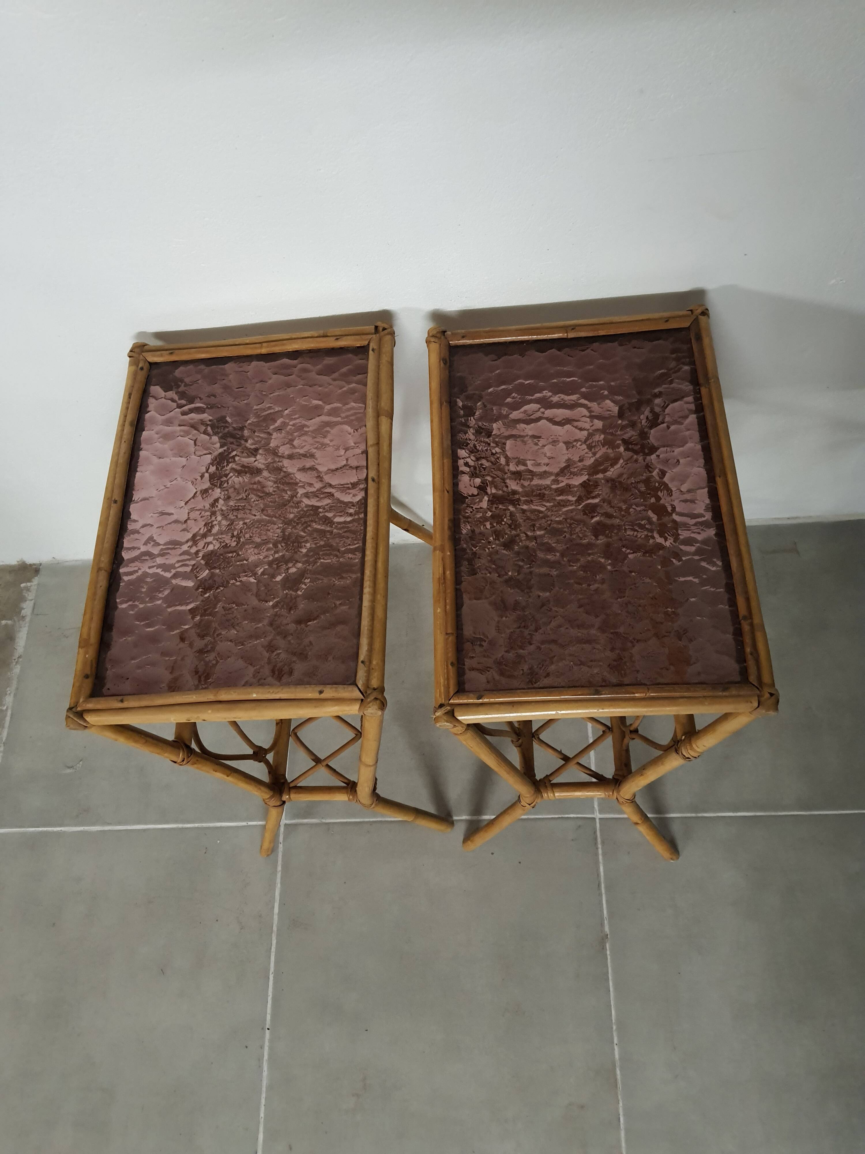 Glass rattan review doors