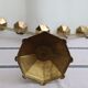 Golden metal chandelier