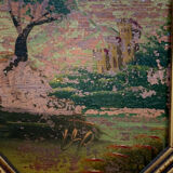 Lot 2 old paintings oil painting signed