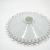 Galette en verre ondulée