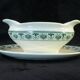 Sauciere en faience boch freres la louviere décor palmette