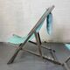 Lot de 2 chaises longues bleues