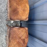 Pair of Louis XV style bedside tables in rosewood