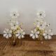 Set of Murano flower wall sconces