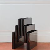 Vintage magazine rack Giotto Stoppino for Kartell, model 4675, black b
