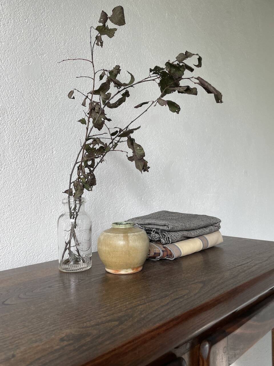 Small glazed ceramic vase