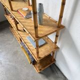 Large rattan shelf 1960