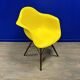 Eames DAW armchair Sunlight yellow / Dark maple NEW - Vitra