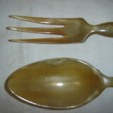 Solid silver salad cutlery set