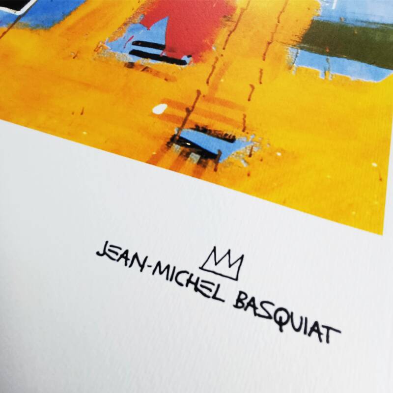 1990s Jean-Michel Basquiat Limited Edition Lithograph. After