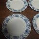 Flat plates set of six ironstone Saint Amand Egypt decoration