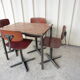 Scandinavian children's chairs and table from the 60s vintage