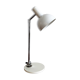 Reversible white metal and chrome table lamp, 1960's