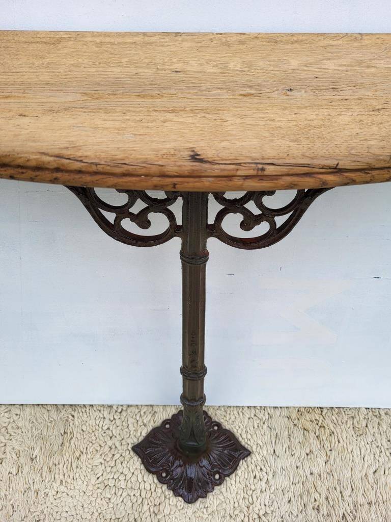 Cast iron foot console 1900 Art Nouveau