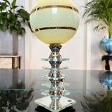 Art Deco Lamp with Glass Plates - Mirror - Globe - Vintage Lighting