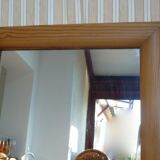 Mirror domed wooden frame 140X45, 80s