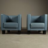 Paire de fauteuils « Moji » de Shigeru Uchida pour Poltrona Frau