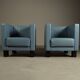 Paire de fauteuils « Moji » de Shigeru Uchida pour Poltrona Frau